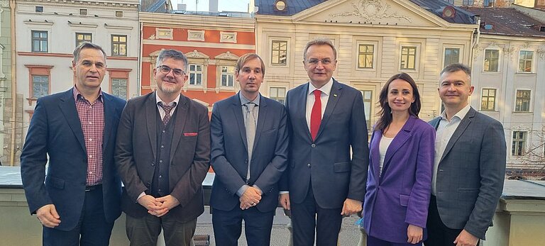Treffen mit dem Bürgermeister von Lviv, DVV International