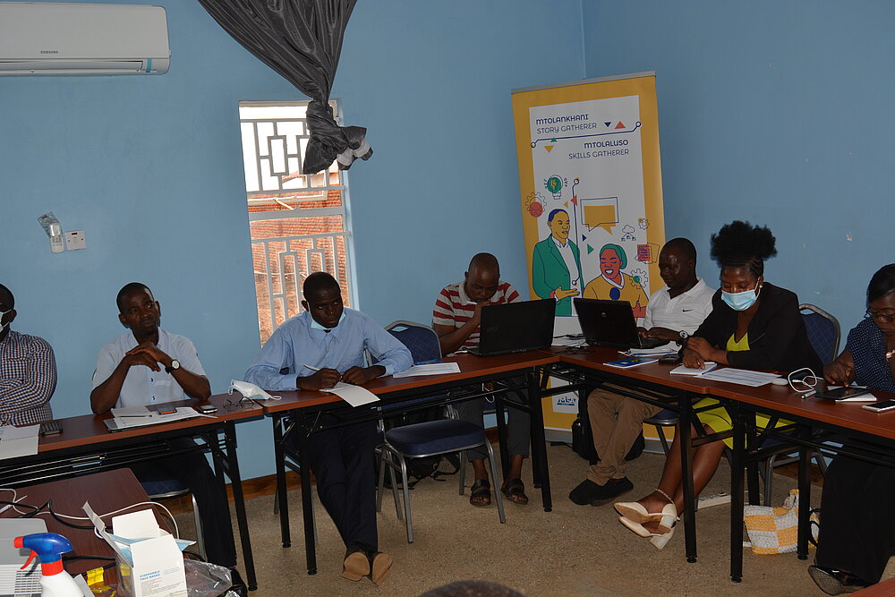 Media Managers during the ALE Training in Malawi.